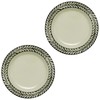 Minoru Pottery Mino Ware Gran 160 Plate, White, Set of