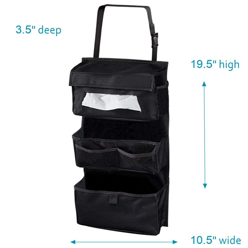 High Road Car Seat Back Organizer with Tissue Holder