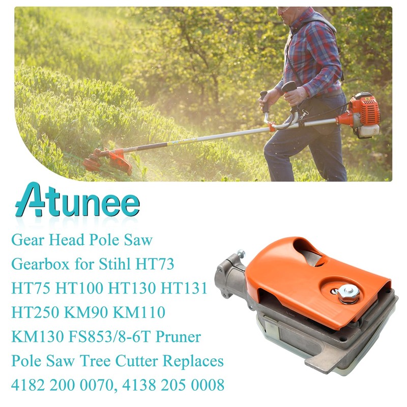 Atunee Gear Head Pole Saw Gearbox for Stihl HT73 HT75