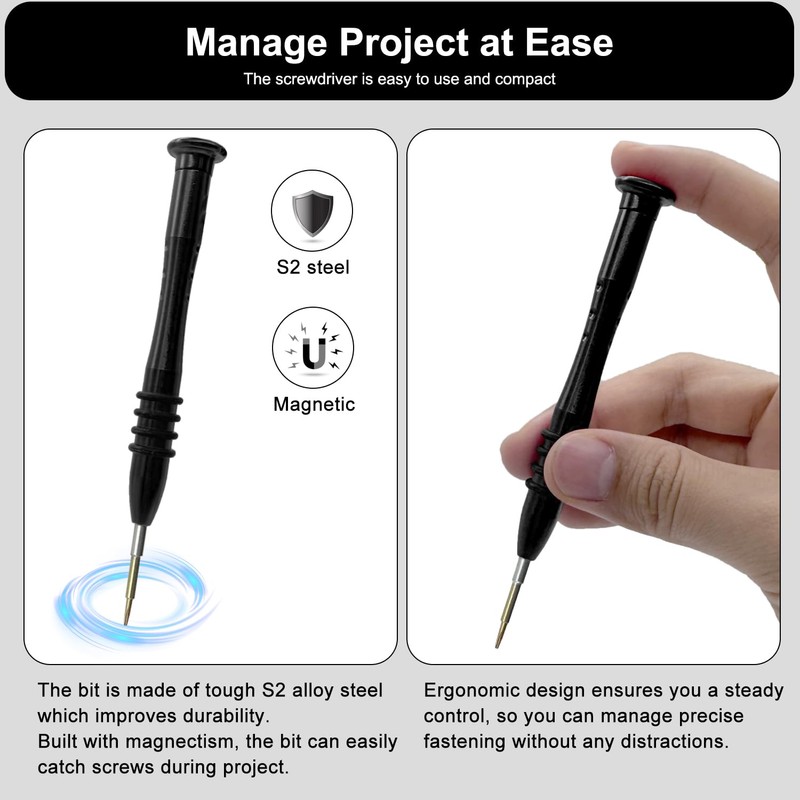 Torx Screwdriver T2, Mini Screwdriver Compatible with Toy Computer Phone