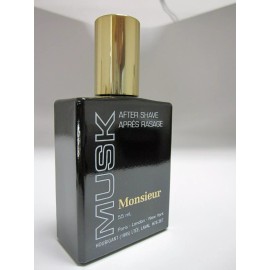 HOUBIGANT MUSK MONSIEUR FOR MEN 1.7 FL oz / 55 ML After Shave Splash No Box
