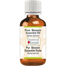Greenwood Essential Pure Benzoin Essential Oil (Styrax Benzoin) Steam Distilled 10ml (0.33 oz)