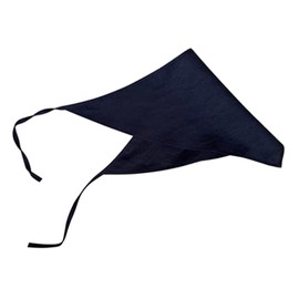 Samcos Triangle Cloth, String Type, Plain, Easy to Tie, For Kitchen, Cooking Class, Home Use, Commercial Use, Cafe, Beauty Salon, Cleaning, Women's, Men's, One Size Fits Most, Black