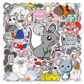 QFEHTHSK Pack of 100 Cartoon Mouse Stickers, Cute Kids Stickers, Creative Graffiti Stickers, Can Be Used To Decorate Luggage, Scrapbooks, Bikes Etc.