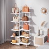Aquzee Large Purse Rack Stand, 5 Tier Purse Display Shelf,