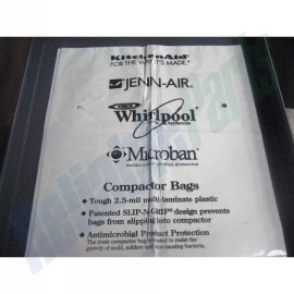 Whirlpool NEW OEM Whirlpool 60 Pack 15 Inch Plastic Trash Compactor Bags W10165294RB