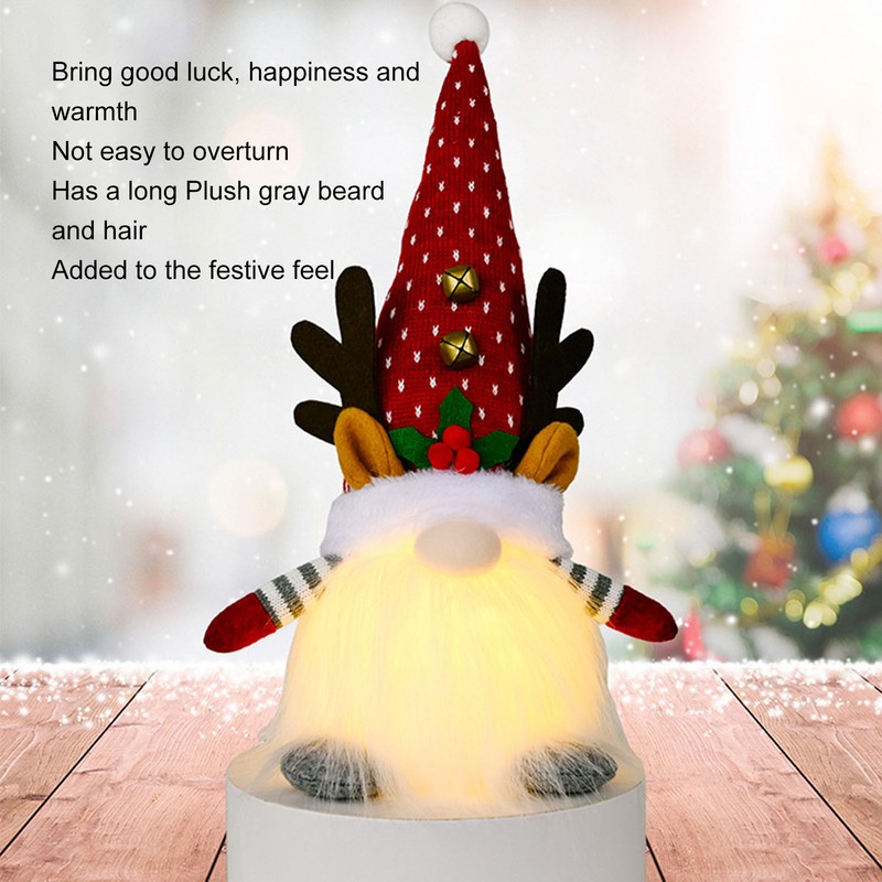 Christmas Gnome Red Bring Happiness Add Fashion Bring Good Luck