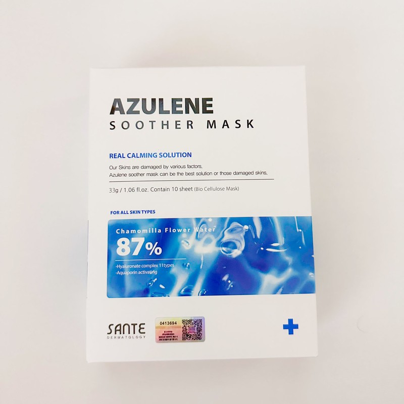 Sante Mask Pack Azulene Soother 2+1 / 상떼 마스크팩 아줄렌