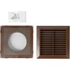 ECOPRO VENT Brown 4" Inch Ventilation Grille - Inside/Outside use