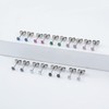 1 Pair Implant Grade Titanium Stud Earrings Set Hypoallergenic 3mm