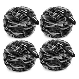 Svarvns Shower Loofah Sponge, Heavy Duty Large Bath Loofah Exfoliating Body Scrubber, 60g/PCS, 4 Pack, 01 Flower