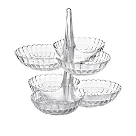 Guzzini - Tiffany, Set of 2 Hors D'Oeuvres Dishes - Transparent, 27x25xh25,5 cm - 19920100