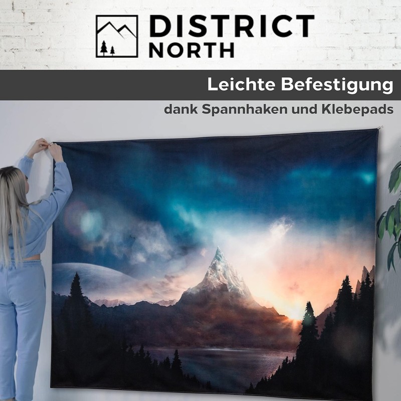 District North Microfibre Tapestry Wilderness Nature Wall Cloth (200 x