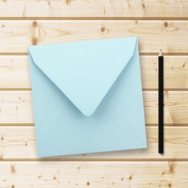 FarbenFroh® Series Square Envelopes Without Window, 15.5 x 15.5 mm Wet sealing for Wedding Cards, Invitations and More