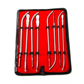CYNAMED USA GERMAN STAINLESS VAN BUREN DILATOR URETHRAL SOUNDS 8 PIECES SET OB/Gyn Surgical