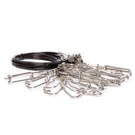 Rig'Em Right Waterfowl Pre-Rigged Gang Rig Drops with 400-LB Monofilament and Large 6" Stainless Steel Clips for Speed and Durability (12 Gang Rig Drops)