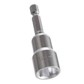 FOCKEAMS 14mm/0.55in Nut Setter Driver Drill Bit,Quick-Change,Impact Nut Driver Kit for Electric Drill,1/4" Hex Shank Drill Socket,65 mm Length Cr-V Adapter Drill Bits,Metric&SAE