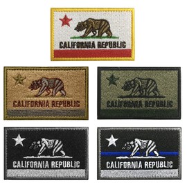 WZT 5 pcs California Tactical Patch - Morale Military Patches