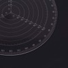 VISLONE Round Centre Finder Compass, Clear Acrylic Lathe Centring Tool,