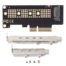 M.2 PCIe Adapter, M.2 NVME and AHCI NGFF (Not for SATA) M Key SSD to PCIe 3.0 Converter, Compatible with 2280 2260 2242 2230 Size, for 7/8/10 Linux (PCIe x4)