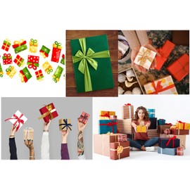 Libetui 12 mm Decorative Satin Ribbon for Christmas Decorations and Gift Packaging, Balloons, Flower Bouquets, and Weddings - 25 m Roll