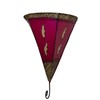 Henna Lamps & Sconces Moroccan Handmade Goat Leather Sconce Henna