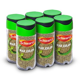 Schwartz Marjoram 8 G | Jar | Pack of 6 | Delicate, Sweet Flavour | Perfect for Creamy Sauces for Chicken or Fish | Great Sprinkled Over Vegetables