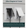 Recessed Outlet Box, DBVS1C-1 Low Profile Exterior Electrical Outlet Box