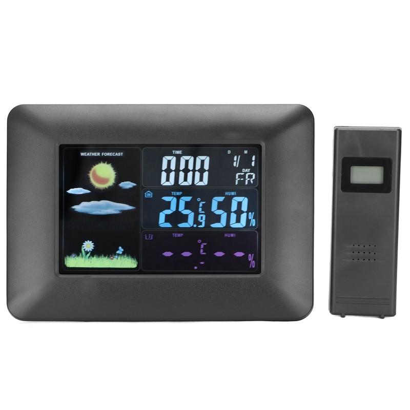 Digital Wireless Weather Station Indoor Outdoor Thermometer with Sensor Temperature