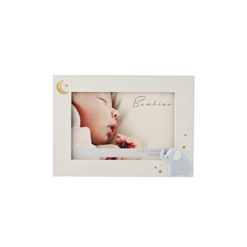 Bambino by Juliana White Rectangular Horizontal Picture Photo Frame with