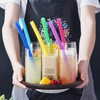 ALINK Reusable Boba Smoothie Straws, 10” Long Extra Wide Fat