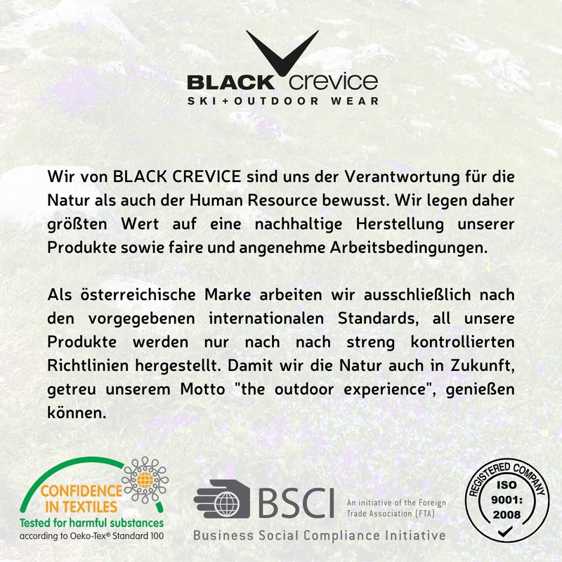 Black Crevice Men's Ski Jacket Multi-Coloured black/white Size:L