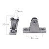 2pcs Bimini Deck Hinge Mount Angled Stainless Steel Marine Grade