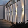 Sytmhoe Cylinder Outdoor Wall Lights 2Packs, Black Modern Up Down