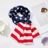American Flag Scarf for Women Patriotic Flag Scarf Silk Feeling