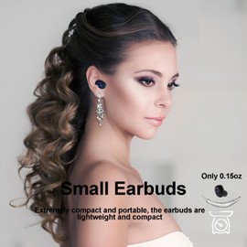 Xmenha Wireless Invisible Earbuds Small Sport Earbuds Headphones Earphones for Small Ear Canals Invisible Hidden Tiny Wireless Ear Buds for Small Ears Bluetooth in Ear Discreet Ear Buds for Work