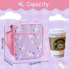 Kids Lunch Box Insulated Soft Bag Mini Cooler Back to School Thermal Meal Tote Kit for Girls, Boys,Women,Men