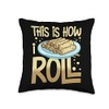 Lefse Norwegian Bread Recipe Maker Flatbread Rolling Throw Pillow