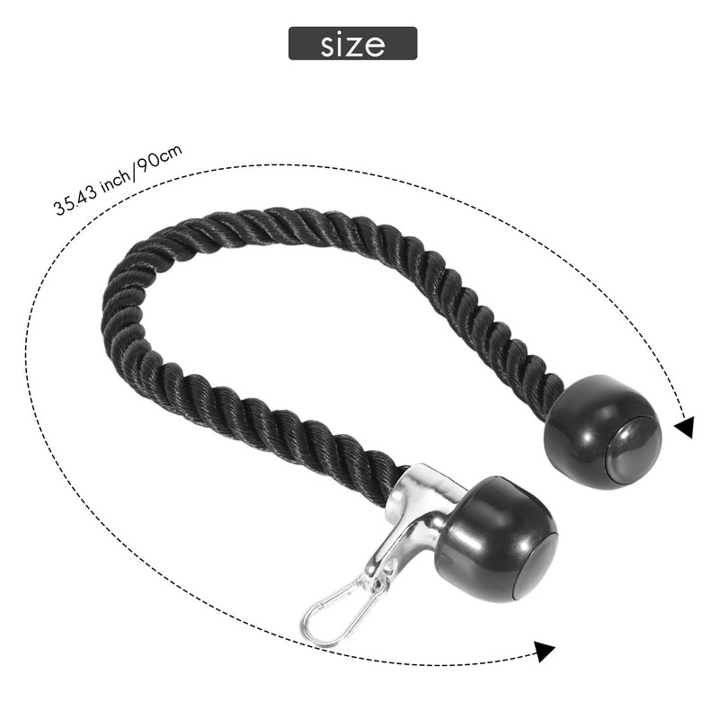 POOSR Heavy Duty Tricep Pull Down Rope 36 Inches with