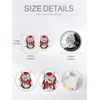 Shusukue Penguin Earrings Christmas Stud Earrings 925 Sterling Silver Christmas