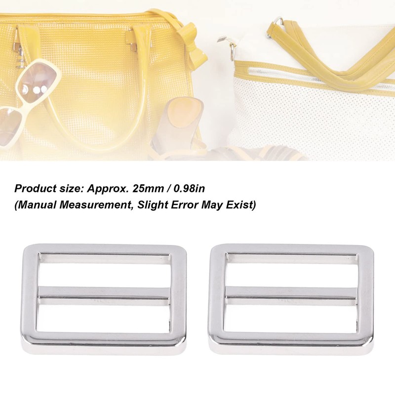 Hapivida Pack of 10 Adjustable Triglides Slides, 25 mm Metal