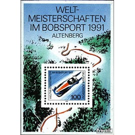 FRD (FR.Germany) block23 (complete.issue) unmounted mint/never hinged ** MNH 1991 Bob-WM (Stamps for collectors) Winter sports (skiing/ice hockey/bobsleigh ...)
