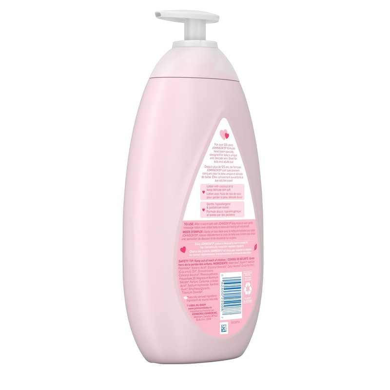 Johnson's Baby lotion, body moisturizer for dry, delicate skin, 800ml