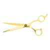 Tijera Peluquero Profesional 7 (acero Inoxidable) Color Dorado