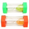 2Pcs Sand Timer 20 Minutes Hexagonal Shape Durable Plastic Widely