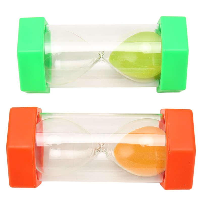 2Pcs Sand Timer 20 Minutes Hexagonal Shape Durable Plastic Widely