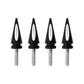 4 Pcs Motorcycle Windshield Bolts Windscreen Trim Screw Fairing Spike Bolts for Harley Touring Street Glide Road Glide 2015-2024 Black
