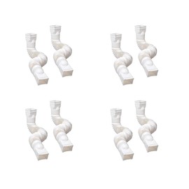Amerimax 2-Pack White Flexible Downspout Extension Gutter Connector Rainwater Drainage (Four Pack)