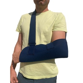 Shoulder Strap Adjustable Shoulder Elbow Immobiliser Universal Size Blue (No Back Strap)