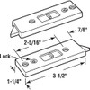 Prime-Line F 2801 2-5/16 In., White Plastic, Spring-Loaded Tilt Latch